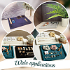 Square Wood Covered with Velvet Jewelry Display Trays ODIS-WH0329-41A-6