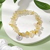 Natural Citrine Stretch Bracelets BJEW-JB11147-03-2