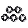Spray Painted CCB Plastic Linking Rings LS-CCB-Q091-019B-1