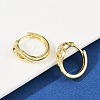 Snake Brass Micro Pave Cubic Zirconia Hoop Earrings EJEW-L299-03G-2