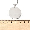 304 Stainless Steel Blank Pendant Necklaces NJEW-P329-04D-P-5