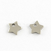 Tarnish Resistant 304 Stainless Steel Five-Pointed Star Charms Pendants STAS-Q171-03-1