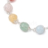 Natural Gemstone Slider Bracelets for Women BJEW-JB11131-02-3