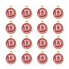 Golden Plated Alloy Enamel Charms X-ENAM-S118-08D-2