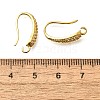 Brass Cubic Zirconia Earring Hooks KK-R217-19G-3