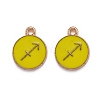 Alloy Enamel Pendants ENAM-S124-01B-14F-1