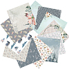 24Pcs 12 Styles Winter Forest Themed Scrapbooking Paper Pads WINT-PW0001-061-3