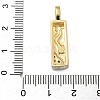 Brass Micro Pave Cubic Zirconia Pendants KK-B126-02G-I-3