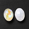 Mocha Fluorescent Style Glass Rhinestone Cabochons GGLA-M005-01A-001MK-3