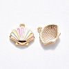 Brass Enamel Charms KK-T049-049G-01-NF-2