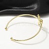 304 Stainless Steel Cuff Bangles BJEW-B107-01G-3