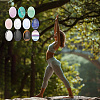 11Pcs 11 Styles Oval Mixed Gemstone Worry Stones G-SP0001-30-5