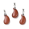 Natural Red Jasper Pendants G-NH0025-14P-02-1