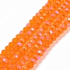 Electroplate Glass Beads Strands EGLA-A034-T4mm-L07-1