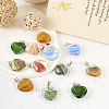 12Pcs 6 Colors Transparent Glass Pendants GLAA-TA0001-73-4