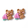 Opaque Resin Cabochons CRES-P023-06B-1