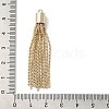 Brass Box Chains Tassels Pendant KK-K276-02G-3