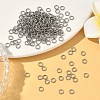 Tarnish Resistant 304 Stainless Steel Open Jump Rings X-STAS-Q186-02-4x0.7mm-5