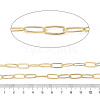 Rack Plating Oval Brass Curb Chains CHC-A010-01G-02-2