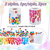 2Pcs 2 Colors Wavy Edge Sticker Classroom Decorations AJEW-NB0006-59-2