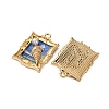 Printed Alloy Pendants ENAM-B028-13KCG-2