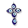 Handmade Evil Eye Lampwork Pendants LAMP-C009-04-2