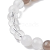 Natural Picasso Jasper & Mixed Gemstone Round Beaded Stretch Bracelets for Women BJEW-JB11056-03-4