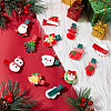   22Pcs 11 Style Cute Christmas Acrylic Alligator Hair Clips PHAR-PH0001-15-5