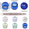 12Pcs 6 Colors Jellyfish Glass Bead Cone GLAA-SC0002-74-2