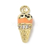 Brass Micro Pave Cubic Zirconia Pendants LS-KK-H255-03G-04-1