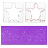 Acrylic Earring Handwork Template TOOL-WH0153-005-5