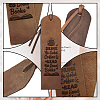 Cowhide Leather Labels AJEW-WH0386-0038-4