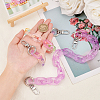 SUPERFINDINGS 2Pcs 2 Colors Transparent Acrylic Paperclip Chain Bag Handles AJEW-FH0002-68-3