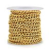 304 Stainless Steel Cuban Link Chains CHS-E013-17C-G-3