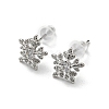 Christmas Theme Brass Stud Earrings LS-EJEW-D062-01K-P-1