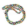 Full Plated Electroplate Glass Beads Strands EGLA-G037-04A-FP06-2