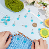 Acrylic & Iron Locking Stitch Marker FIND-BC0013-50-3