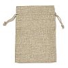 Christmas Printed Burlap Packing Pouches Drawstring Bags ABAG-Q053-02A-11-2