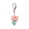 Resin & Glass Beaded Pendant Decorations HJEW-MZ00168-05-2