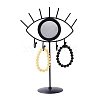 Iron Tabletop Detachable Jewelry Stand with Eye Shaped Vanity Mirror BDIS-K006-01EB-1