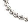 304 Stainless Steel Link Chain Bracelets for Women BJEW-S153-11P-2