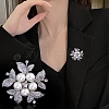 Exquisite Flower Alloy Rhinestone Brooch PW-WG62D3E-01-2