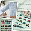 14Pcs 14 Styles Food Grade Eco-Friendly Silicone Focal Beads SIL-SC0001-74-5