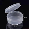 Flat Round Plastic Bead Storage Containers PW-WG59436-01-1