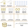 DIY Brass Earring Hooks Jewelry Making Finding Kit DIY-YW0008-63-3