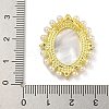 Rack Plating Brass Micro Pave Cubic Zirconia Pendants KK-G513-81G-3