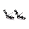 Flower Sparkling Cubic Zirconia Stud Earrings for Her ZIRC-C025-10P-2