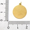 Ion Plating(IP) 304 Stainless Steel Enamel Pendants STAS-Z104-03G-3