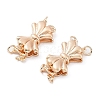 Rack Plating Bowknot Brass Box Clasps KK-A183-70G-2