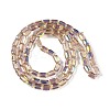 Electroplate Glass Beads Strands GLAA-Q101-02A-AB09-2